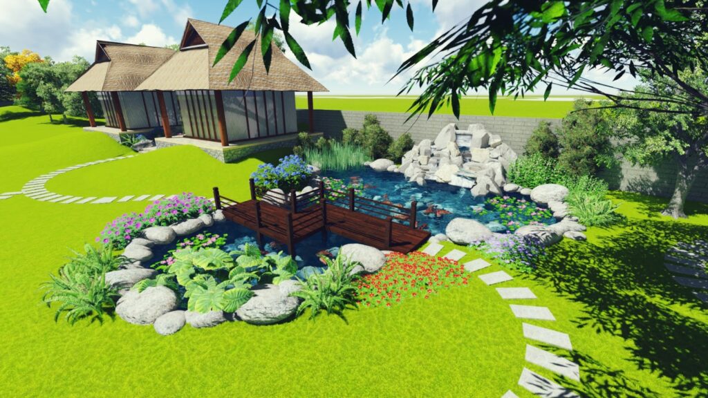 Những mẫu thiết kế sân vườn đẹp độc đáo được nhiều đại gia yêu thích tại Huế