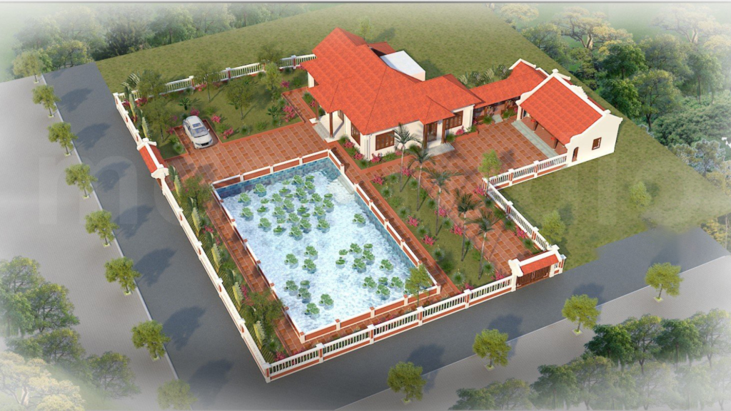 Thiet ke nha tho truyen thong ket hop hien dai tai Hue - MDASTUDIO